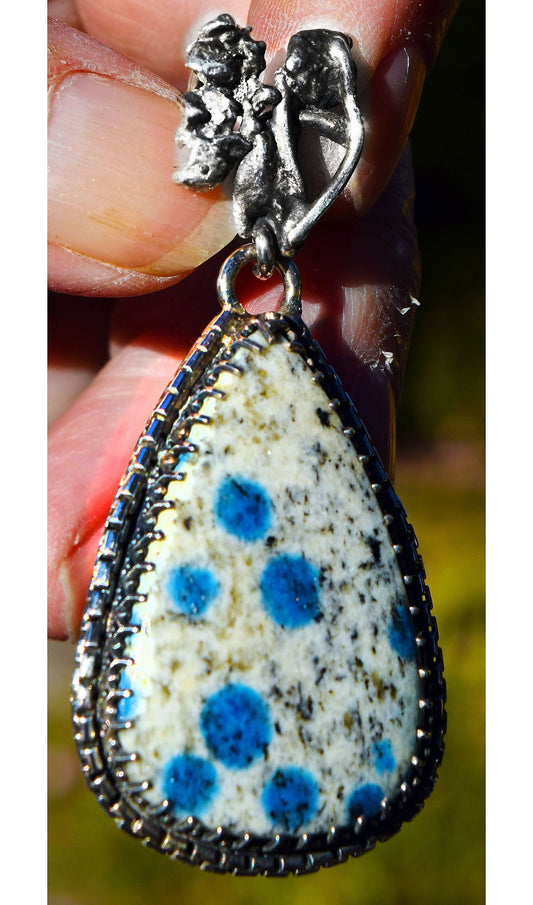 Handmade K2 jasper and Sterling Silver pendant - just for you!