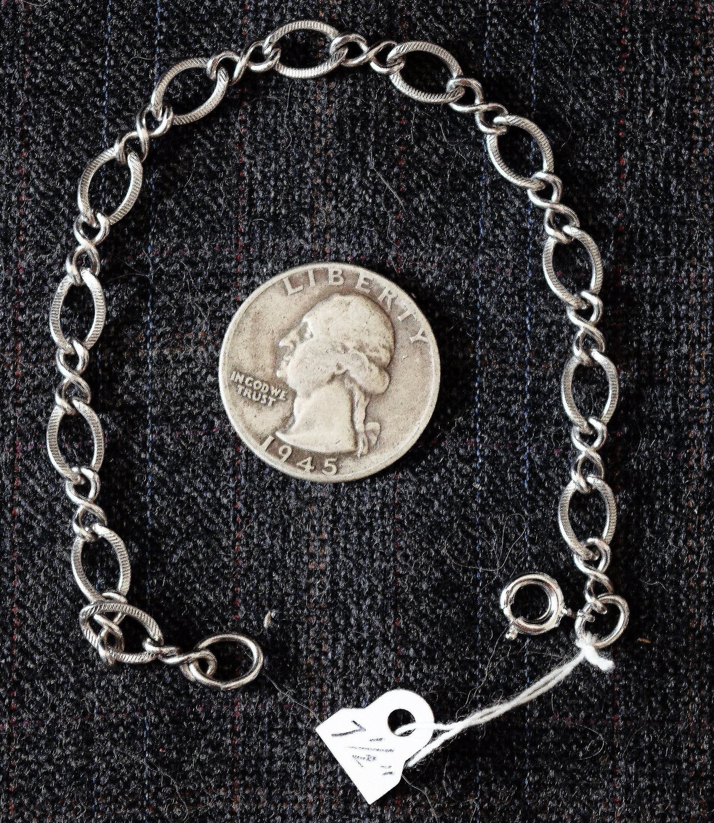 7 1/2 inch medium weight Sterling Silver bracelet