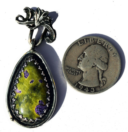 Atlantisite pendant in Sterling Silver