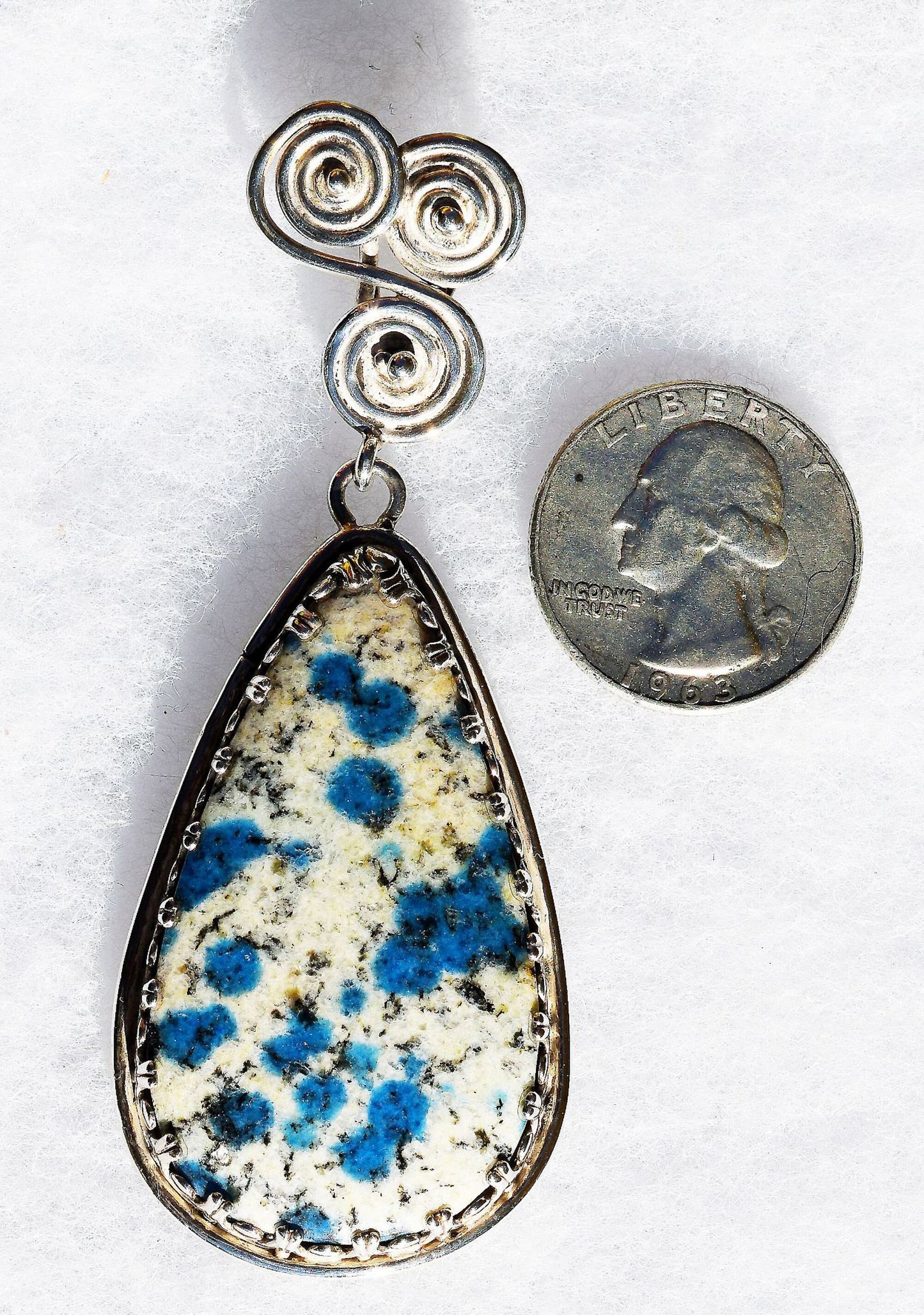I'm seeing spots! Beautiful K2 stone, Handmade sterling silver pendant