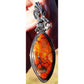 RARE AND BEAUTIFUL! Morgan Hill (Calif) Poppy Jasper in a hand made sterling Silver pendant!