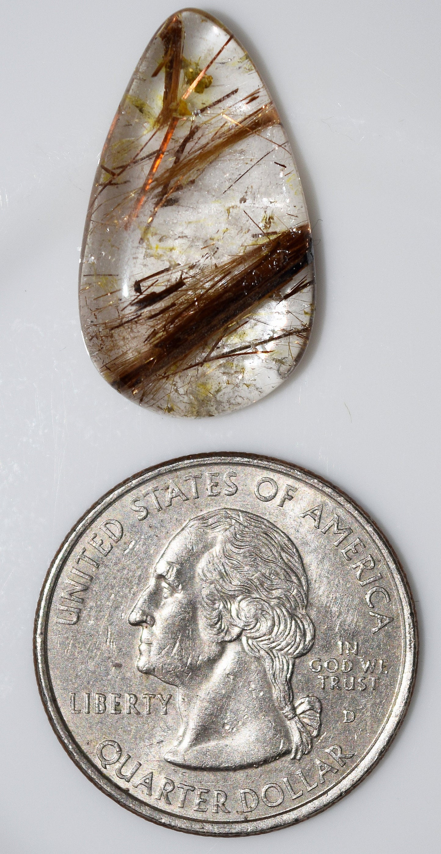 Yipes! Stripes! Rutilated Quartz gem!