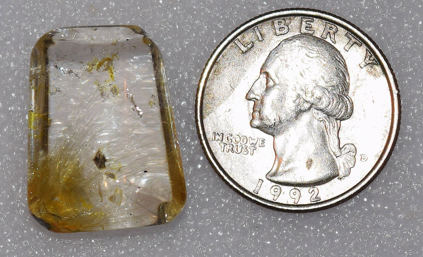 Whisps of gold - everywhere! Rutilated Quartz gem.