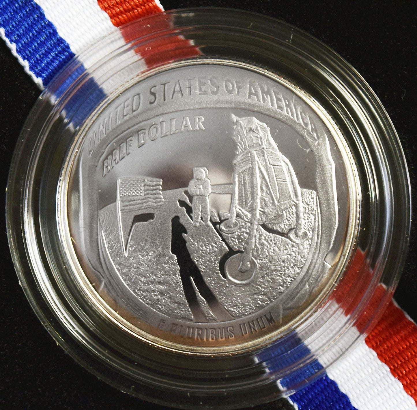 PROOF! - 2019 clad Apollo 11 half dollar, with all documents and original packaging.