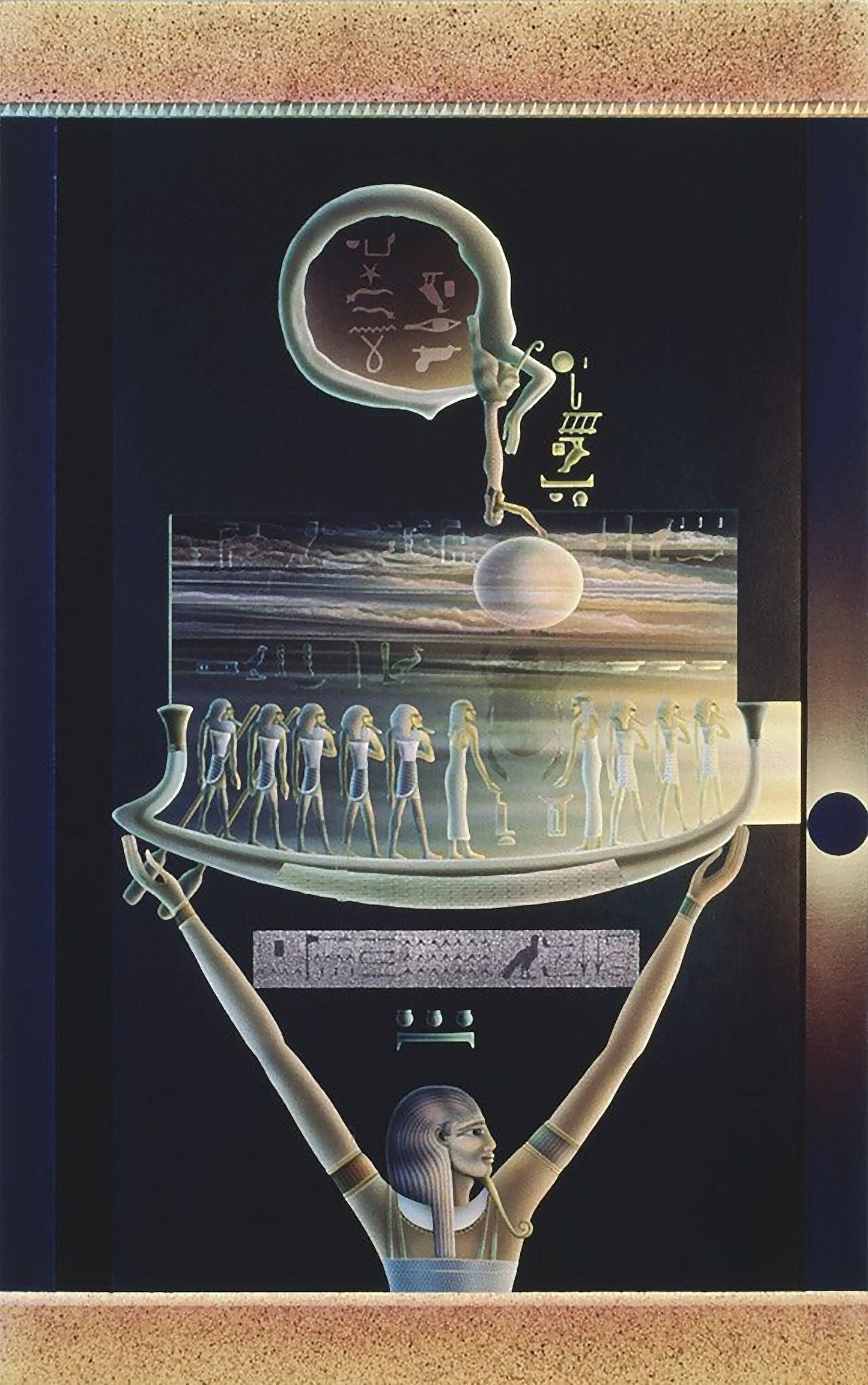 50 year old poster "Birth of the Sun God" by Awakie - unopened and pristine! Possibly the last unopened example in the world!