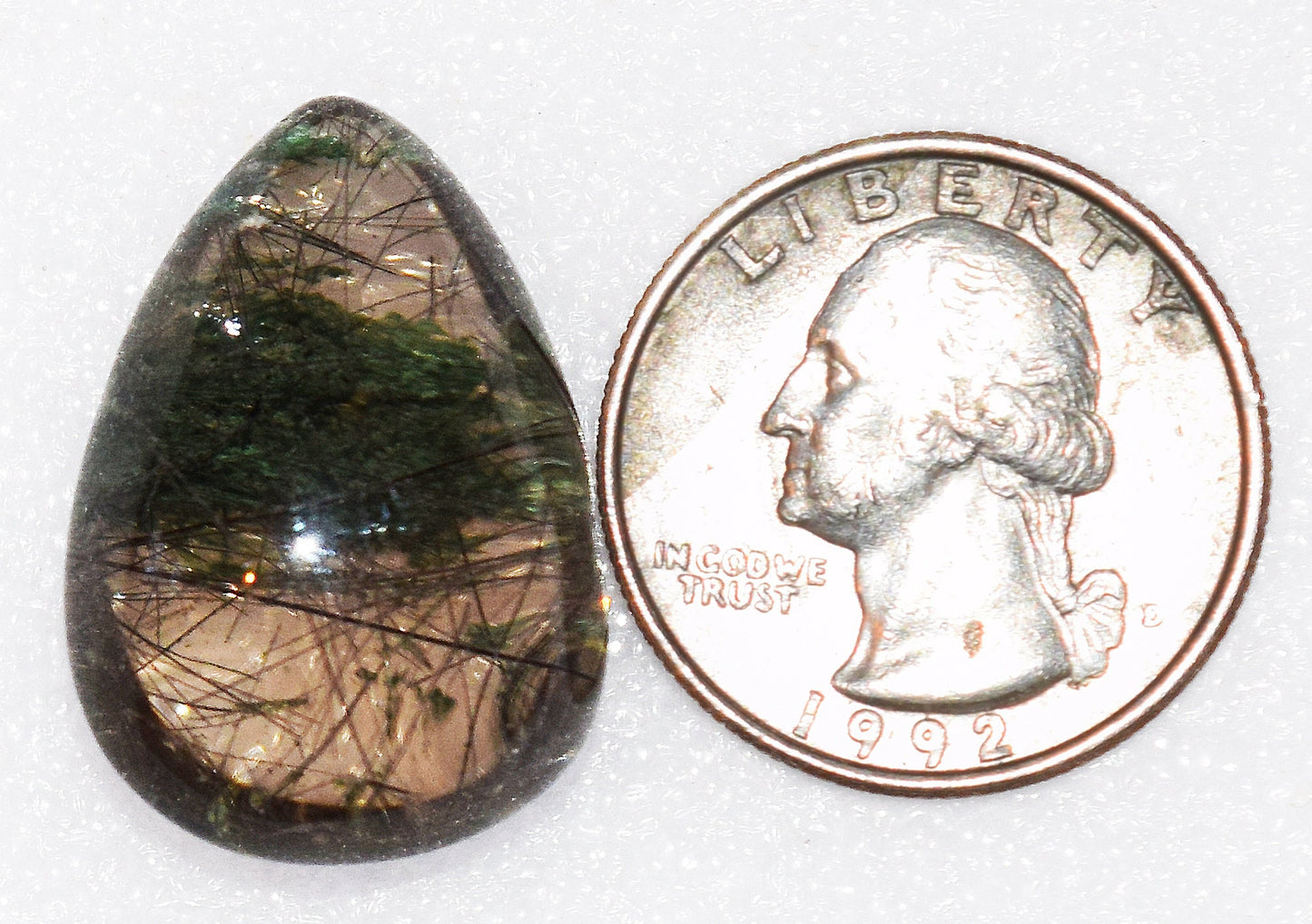 Smoky, with all the trimmings! Rutilated Quartz gem!
