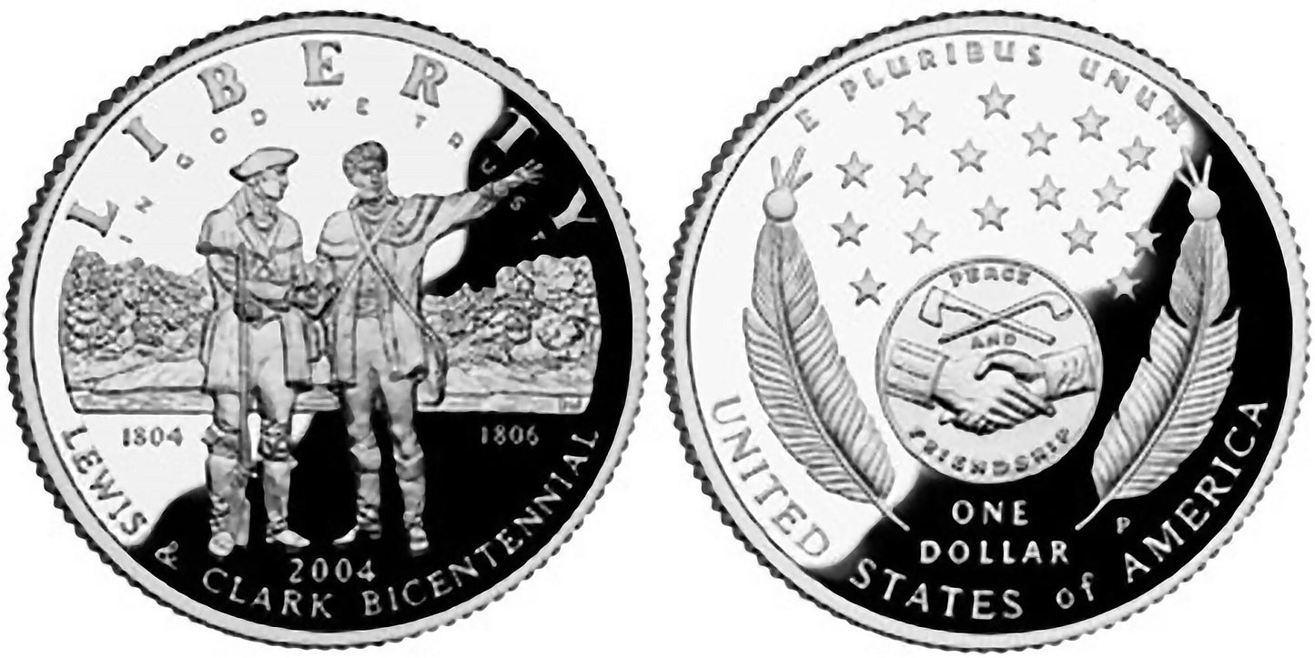 2004 PROOF Silver Dollar with original packaging and COA