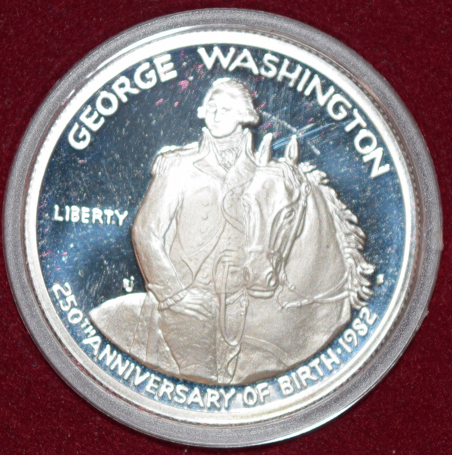 1982 Uncirculated Washington Half-Dollar, with original packaging and COA