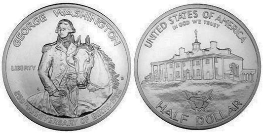 1984 PROOF Washington Silver half-dollar, in original packaging with COA