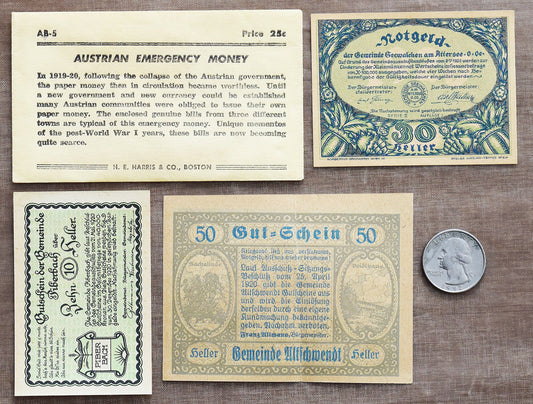 1920's Austrian Netgeld currency