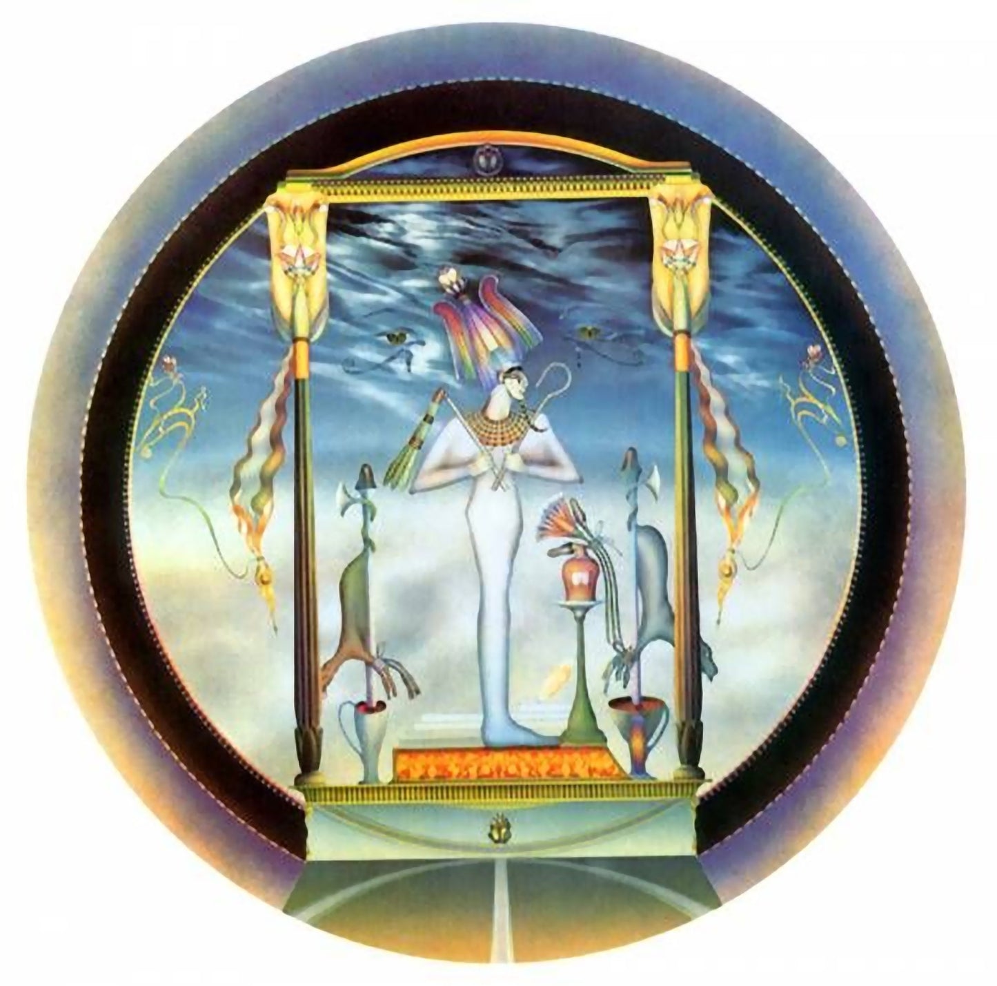 50 year old Osirus poster - unopened and pristine! By British artist, Awakie. Possibly the last unopened example in the world!