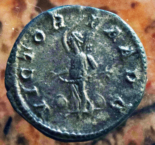 1800 year old Roman silver Denarius coin from the reign of Elagabalus