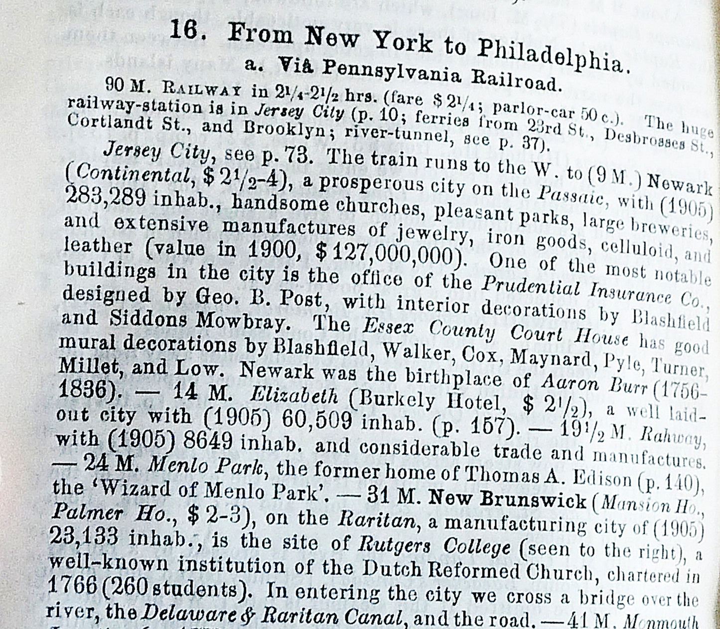 1909 Baedecker?s United States tour guide - Excellent condition!