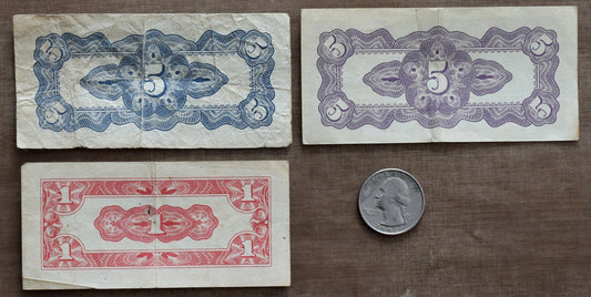 Japanese Invasion Money from WWII. Fractional currency