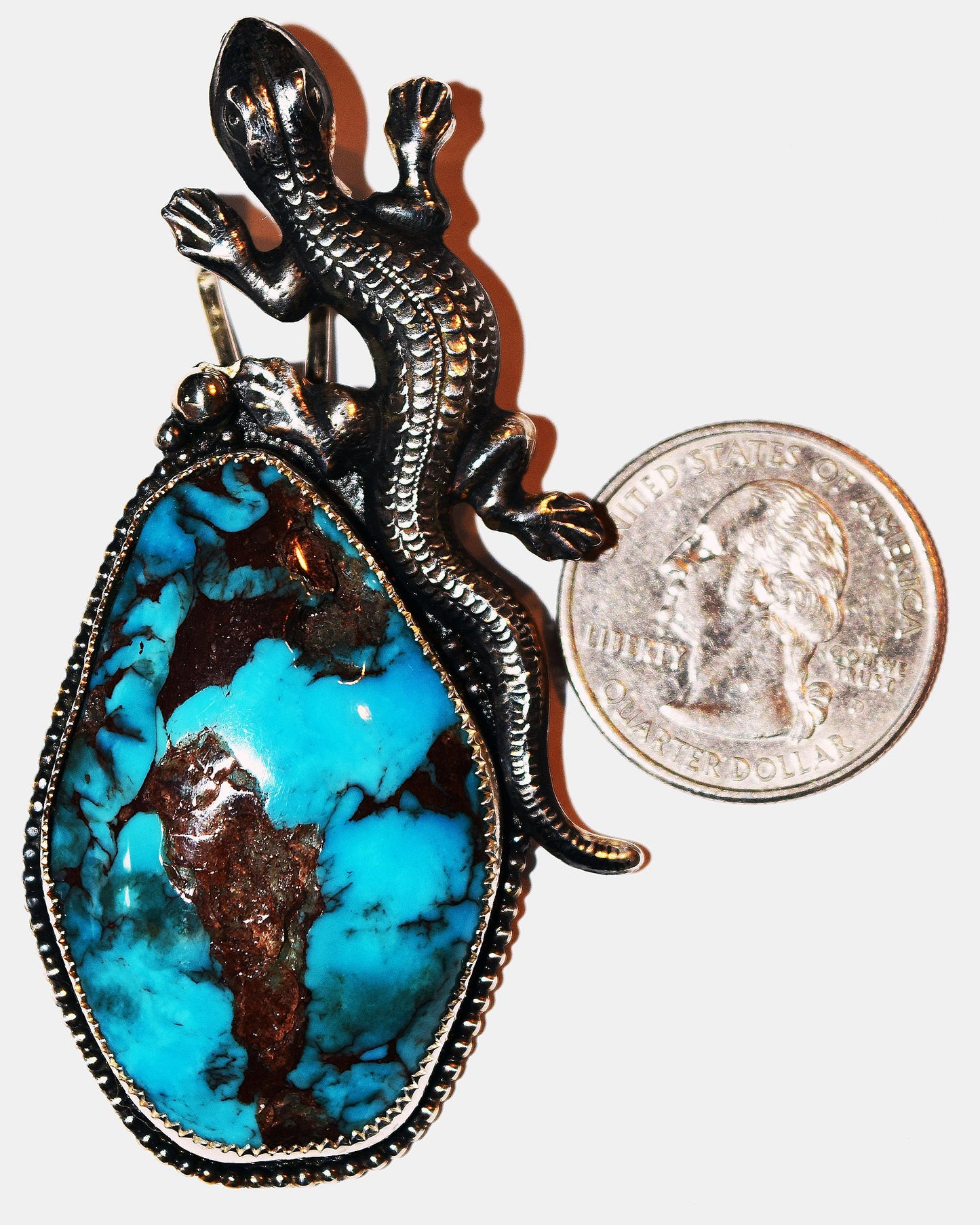 61 carat deep blue Egyptian Turquoise gem!