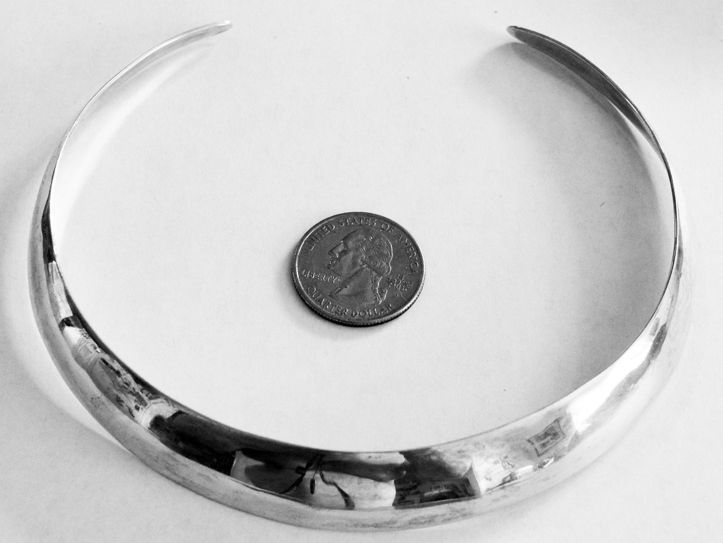 Solid Sterling Silver Torq (collar necklace)