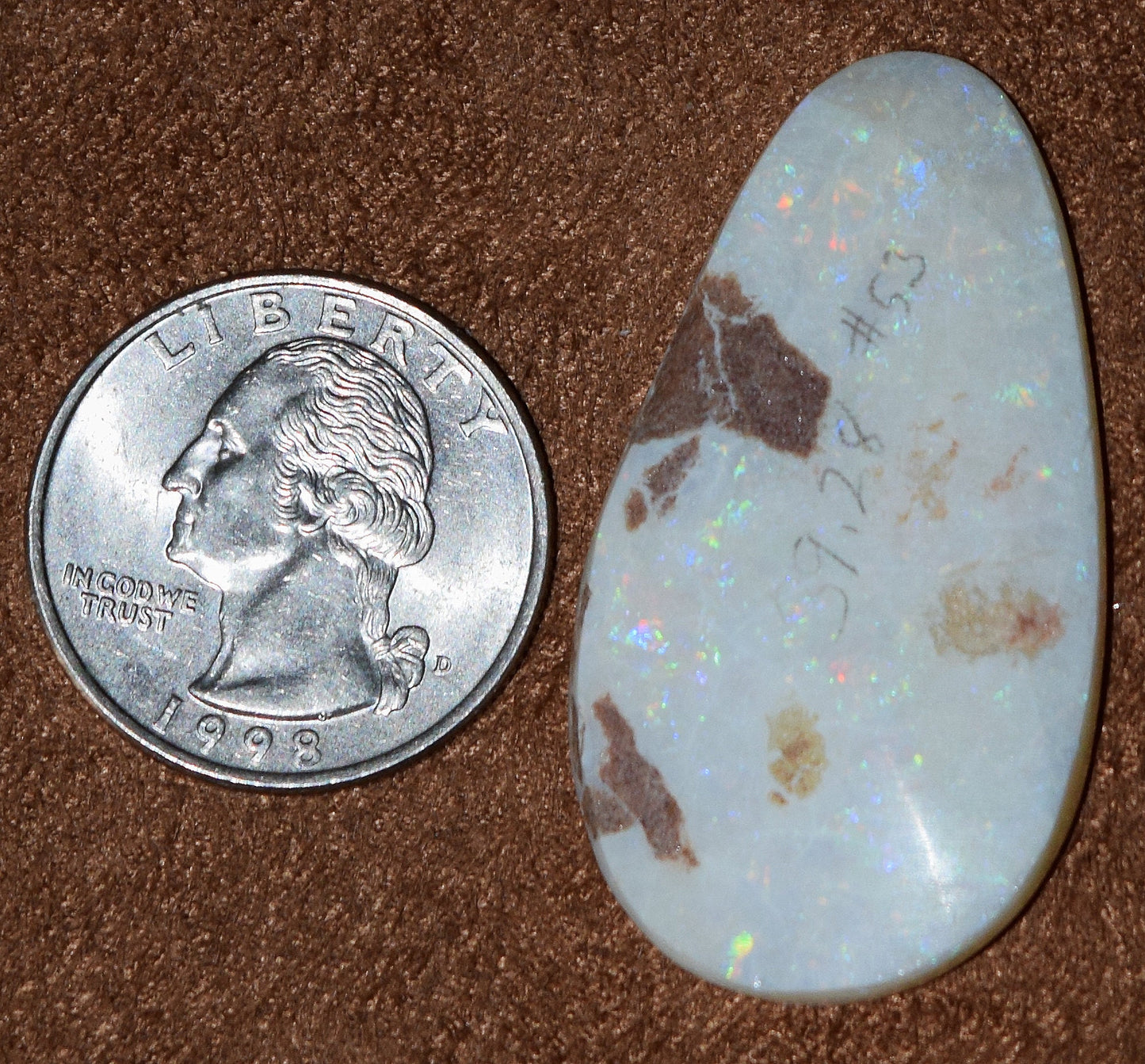 LOVE OPALS? Here is a MONSTER 39.28 carat gem with full, vibrant color - truly world class!