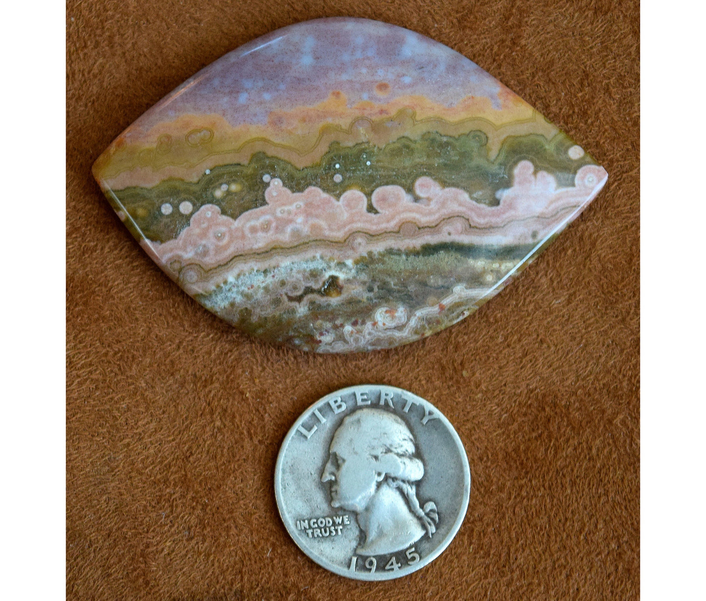 EXTREMELY RARE! HUGE Ocean Jasper collector's gem from decades ago! Stone #1 of 6