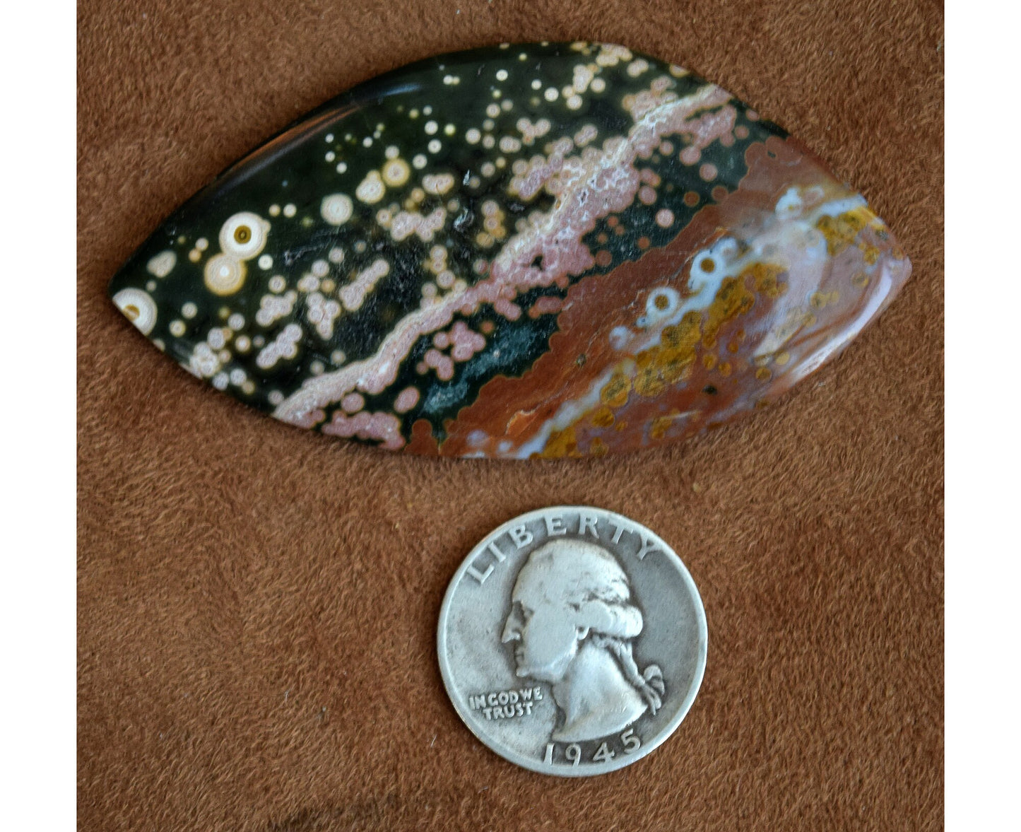 EXTREMELY RARE! HUGE Ocean Jasper collector's gem from decades ago! Stone #2 of 6