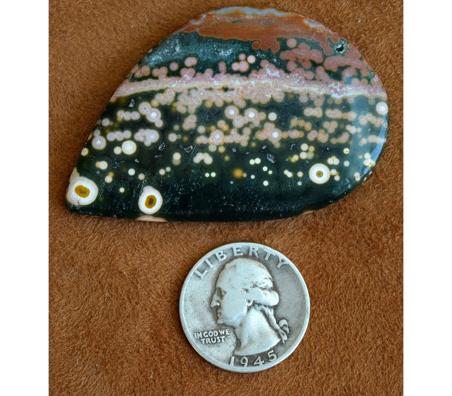 EXTREMELY RARE! HUGE Ocean Jasper collector's gem from decades ago! Stone #5 of 6
