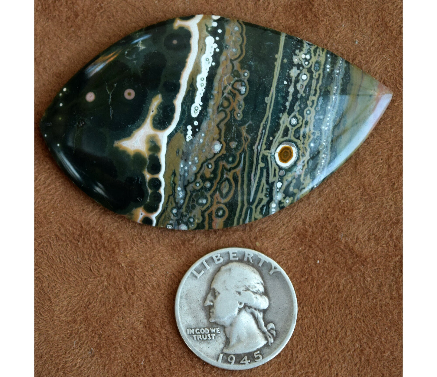 EXTREMELY RARE! HUGE Ocean Jasper collector's gem from decades ago! Stone #6 of 6
