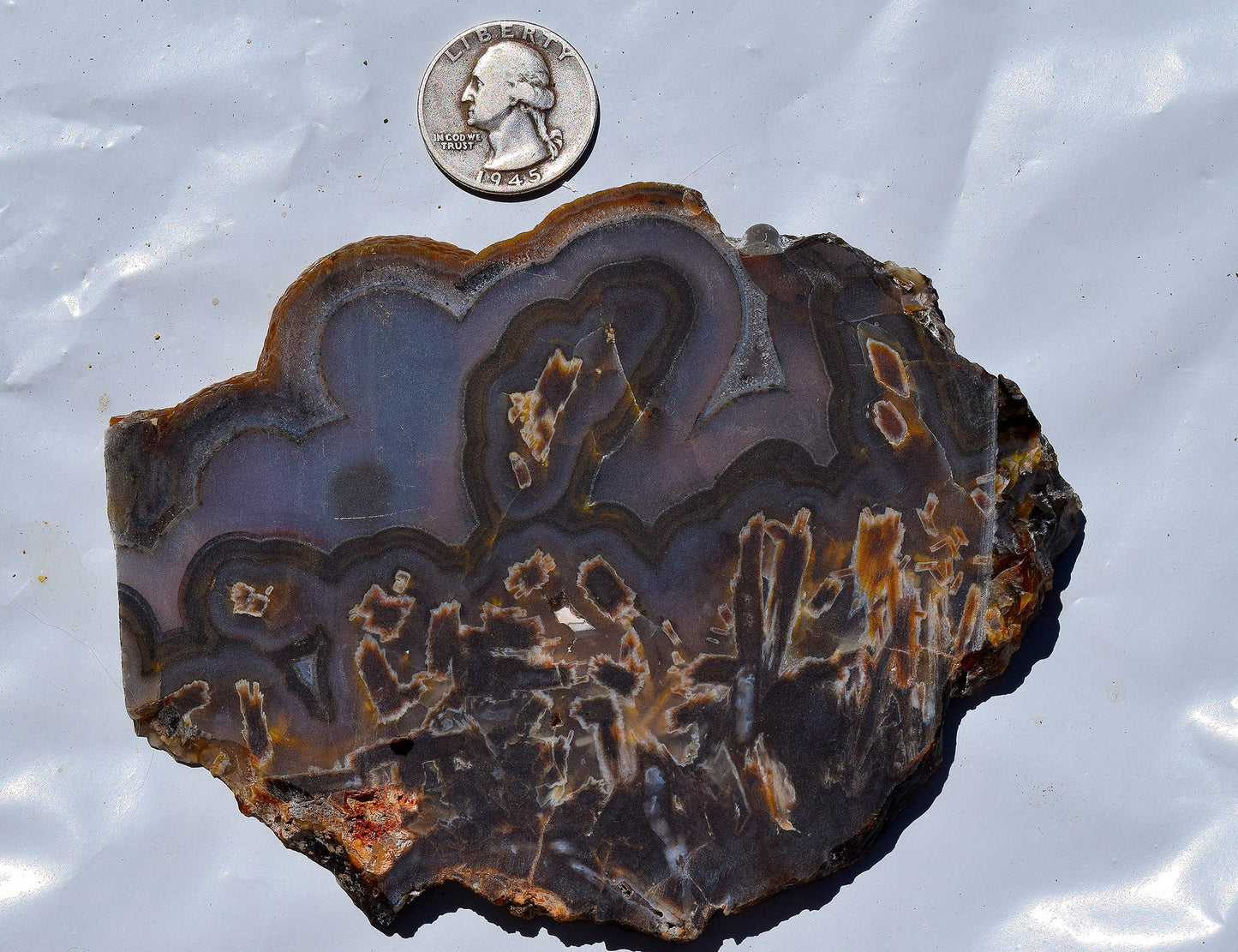 High grade Turkish stick agate - Slab #1