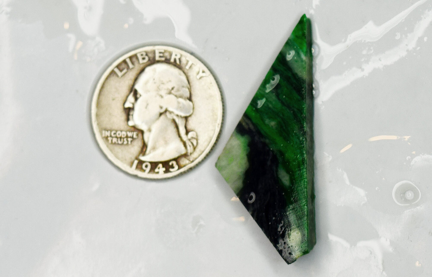 RARE Lapidary Material! High-grade Maw Sit Sit from Burma - Slab #12