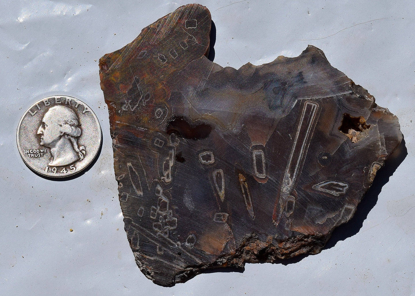 High-grade Turkish stick agate. Slab #3