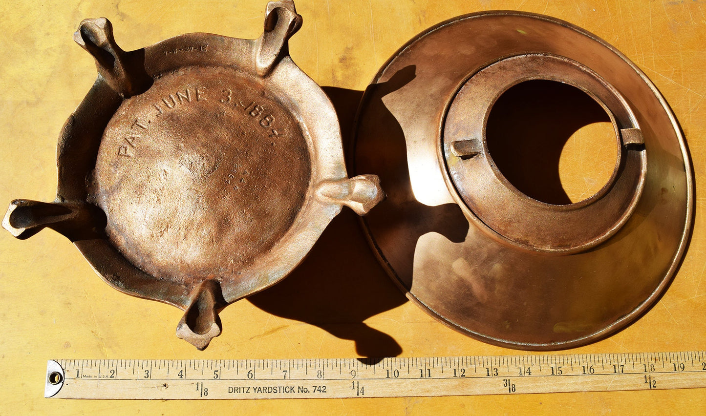 Barroom size, century old, heavy-duty, brass Spittoon, freshly cleaned and sanitized and ready for the Man Cave!