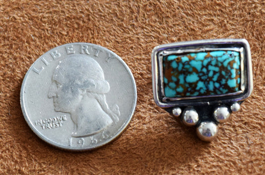 100% natural, rare spiderweb turquoise in a tasteful, small pendant.