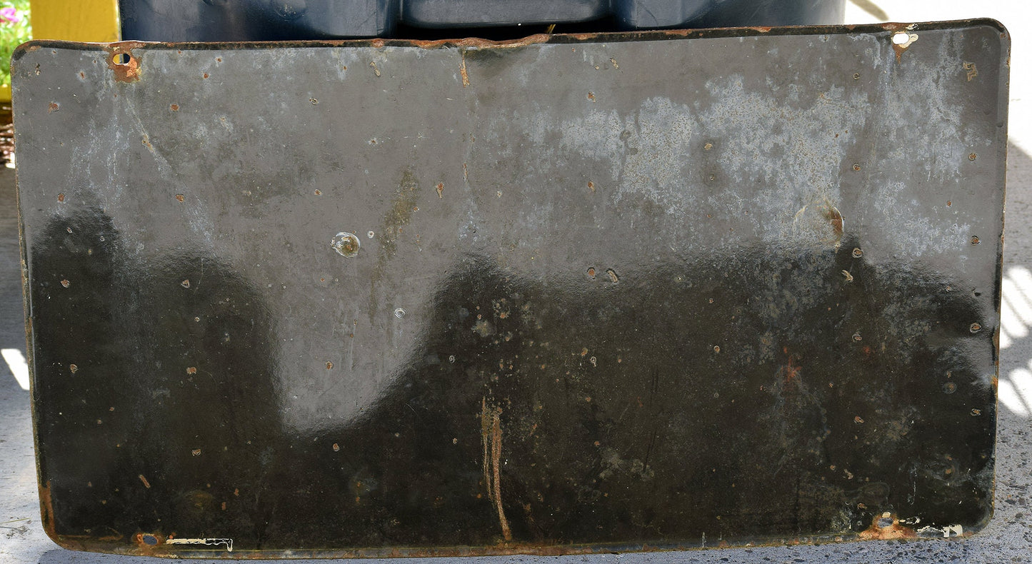 MILITARIA! ~ a WWII collector's dream! 1940's "Allied Personnel Only" porcelain sign!