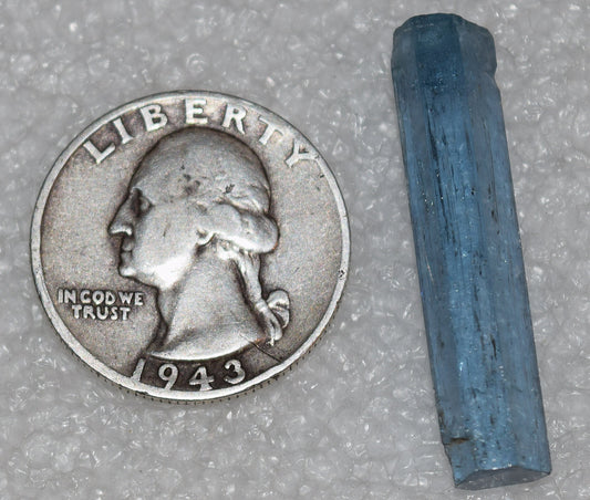 Santa Maria blue, Vietnamese Aquamarine crystal - nearly eye clean, nearly 20 carats!