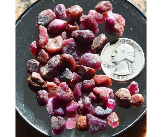 Over an ounce of African Ruby crystals!