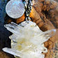 Ice-clear Quartz crystal pendant