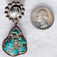 Beautiful Morenci 2 Turquoise in handmade sterling Silver pendant