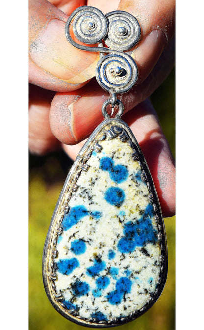 I&#39;m seeing spots! Beautiful K2 stone, Handmade sterling silver pendant