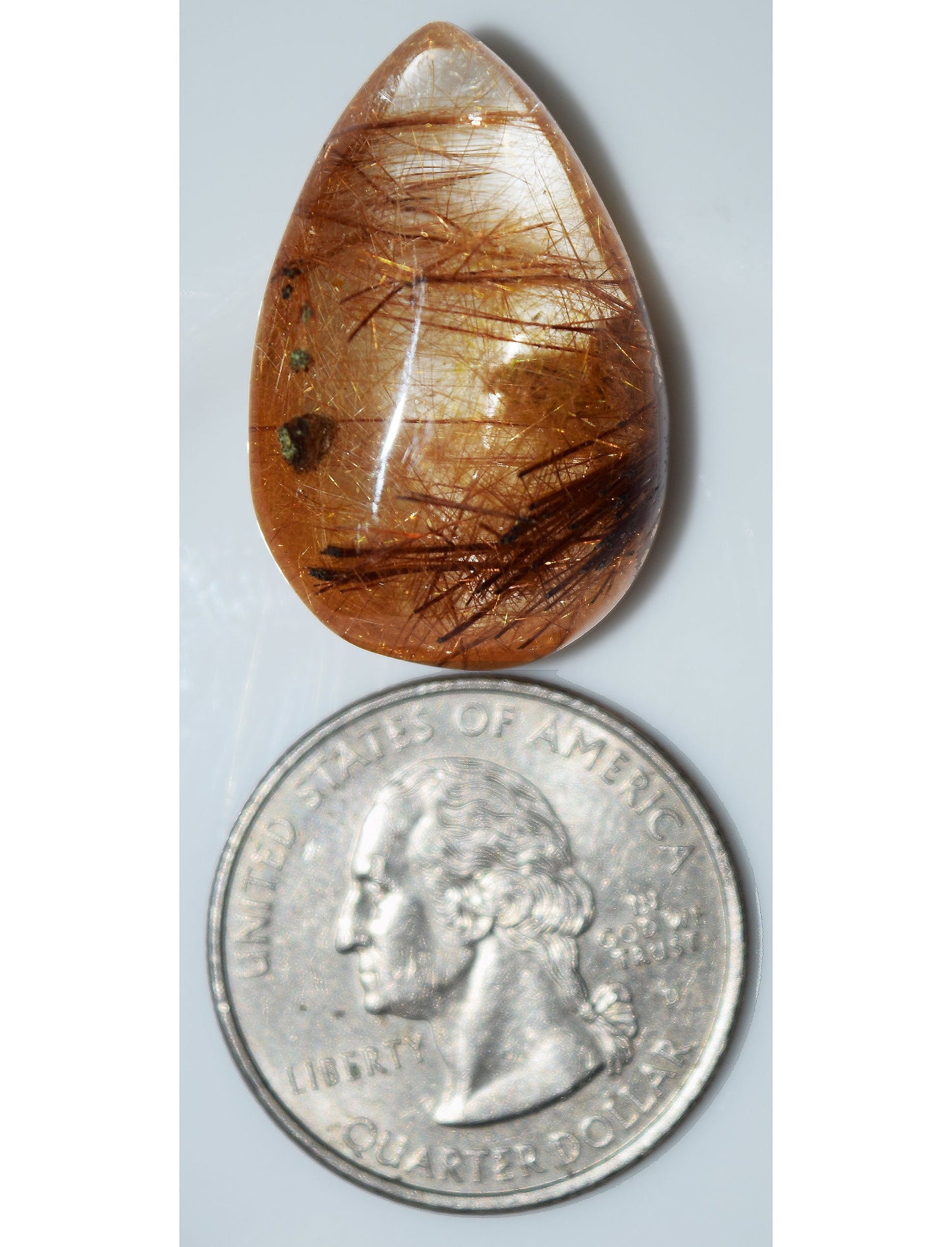 Rutile to the left of me - Rutile to the right! Rutilated Quartz gem