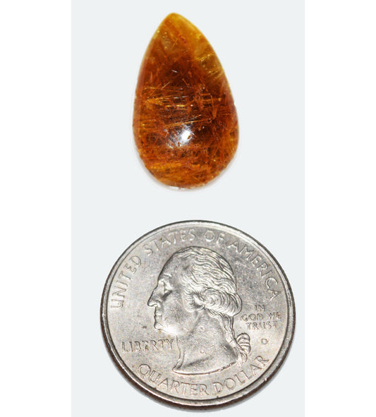 No bronzer needed! Rutilated Quartz gem!