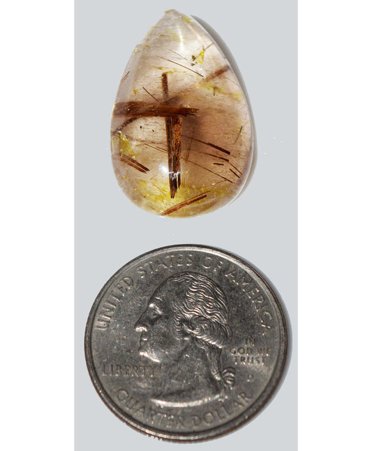 A bold stroke, indeed! Rutilated Quartz gem.