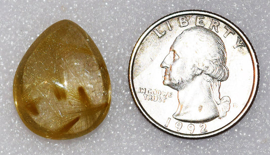 A golden tear of Rutilated Quartz for you!