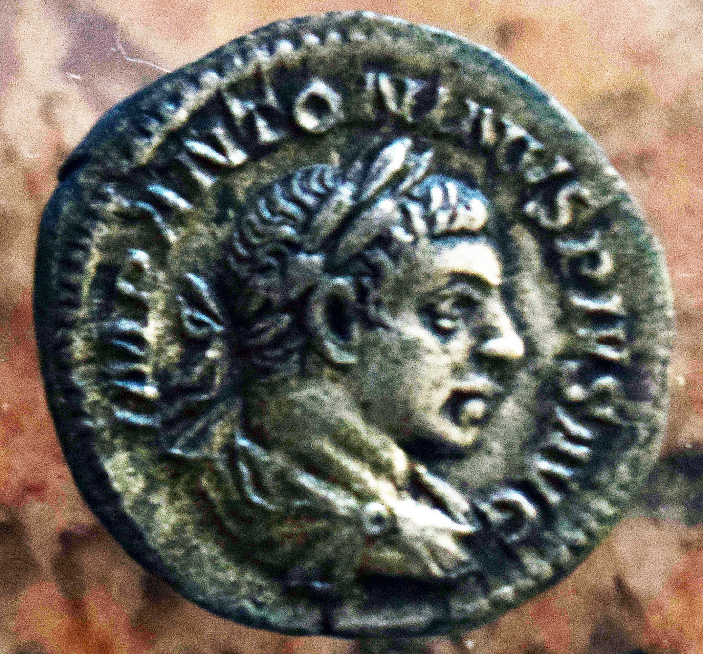 1800 year old Roman silver Denarius coin from the reign of Elagabalus