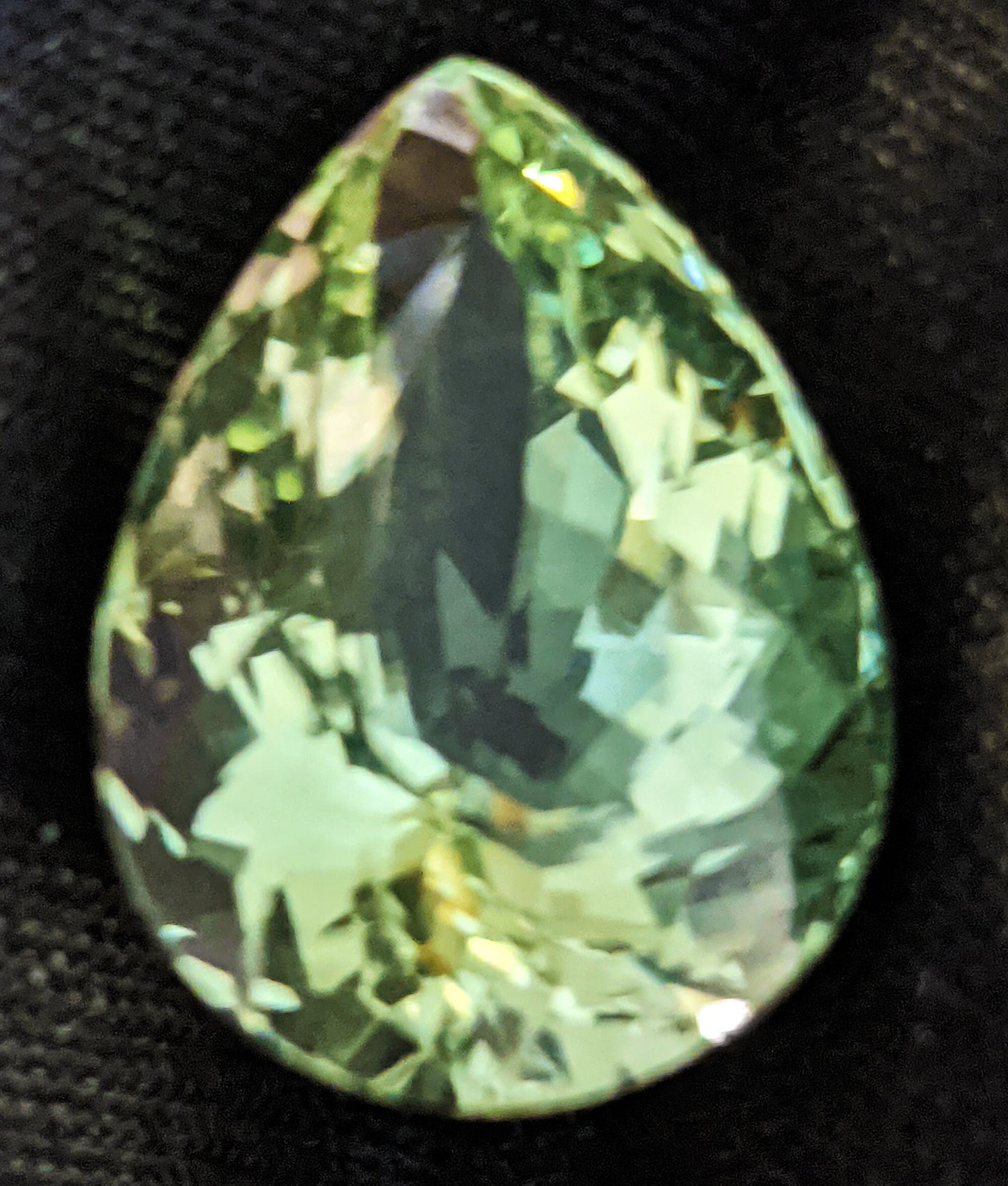 RARE and BEAUTIFUL exotic 19.07 carat mint-green Beryl gem from Brazil.