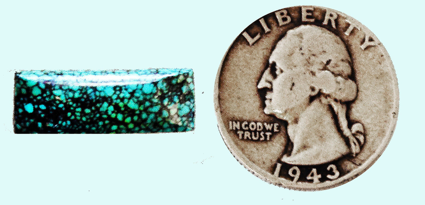 A petite gem - a 7 carat slice of Turquoise goodness!