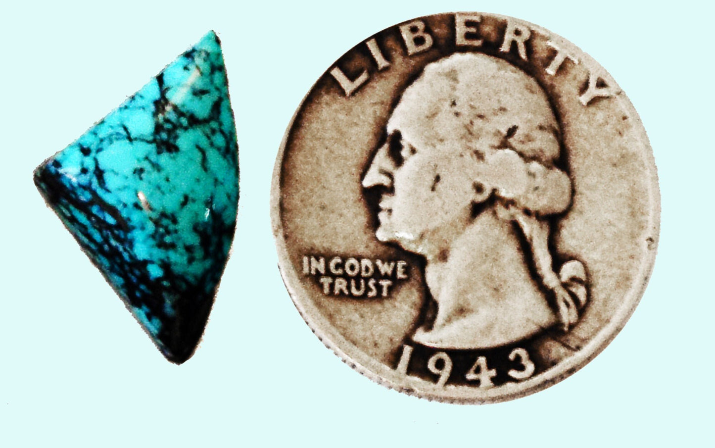 7 carats of beauty! 100% natural, untreated and unbacked, spiderweb Turquoise