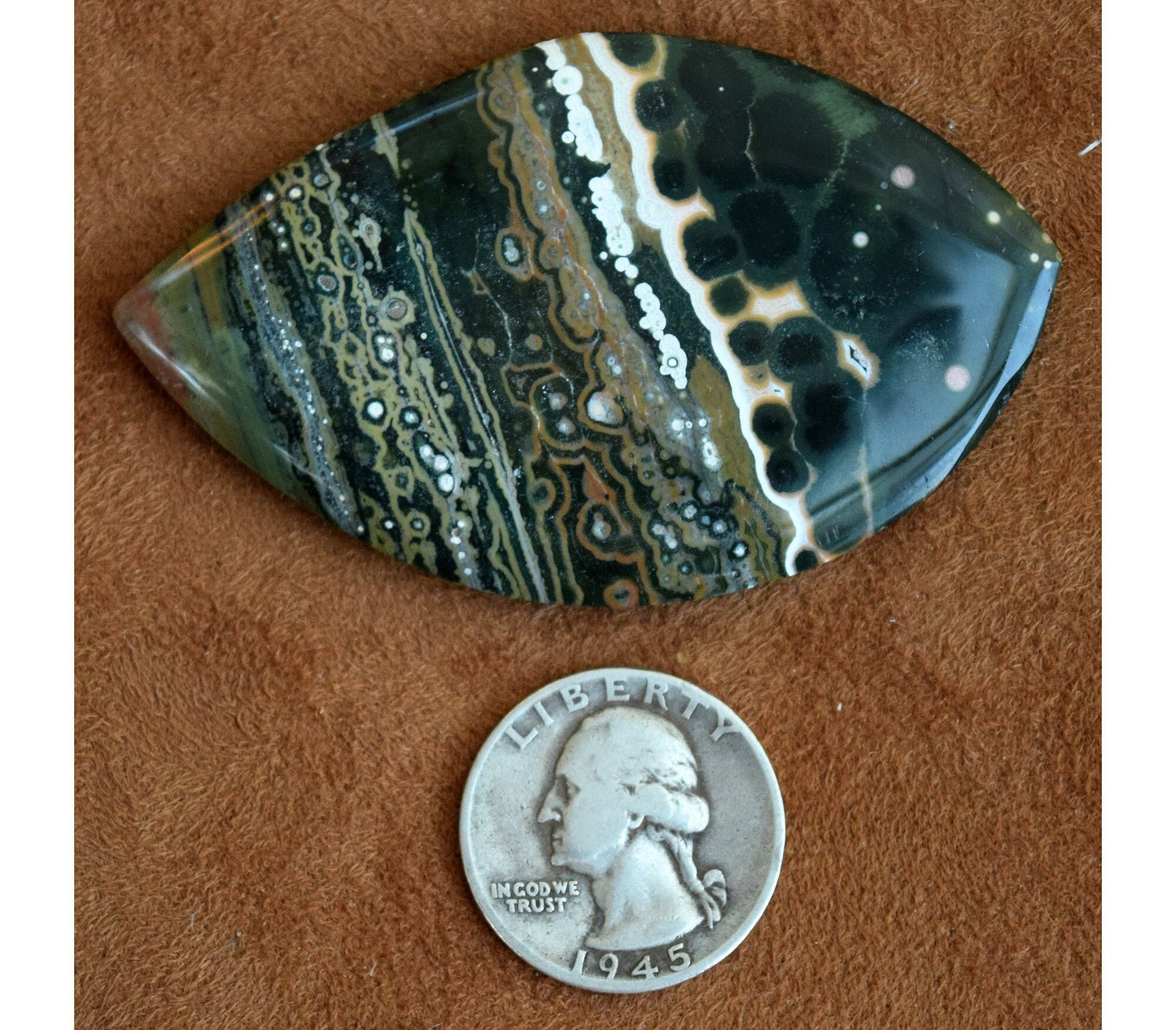 EXTREMELY RARE! HUGE Ocean Jasper collector&#39;s gem from decades ago! Stone #6 of 6