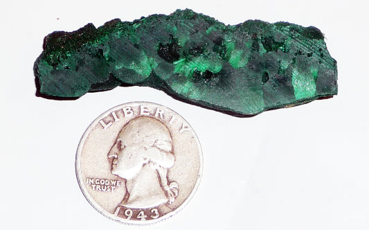 RARE Chatoyant Malachite - Slab #2