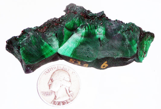 RARE! Satin Malachite slab #6