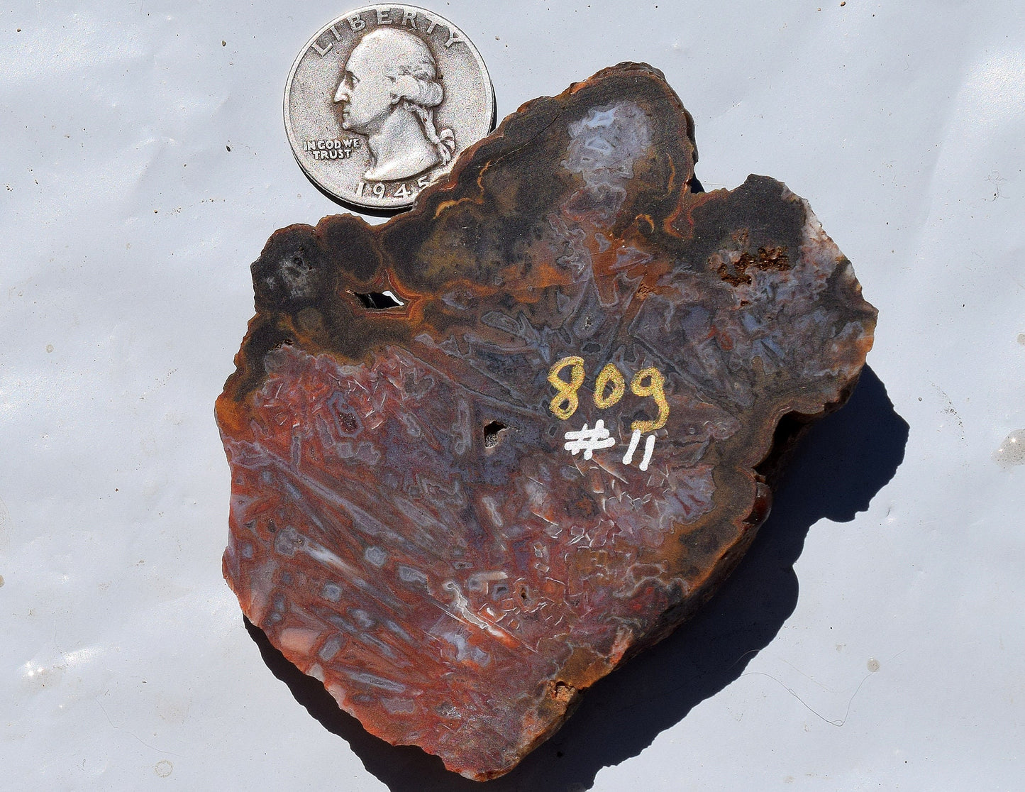 High grade Turkish stick agate. Slab #11