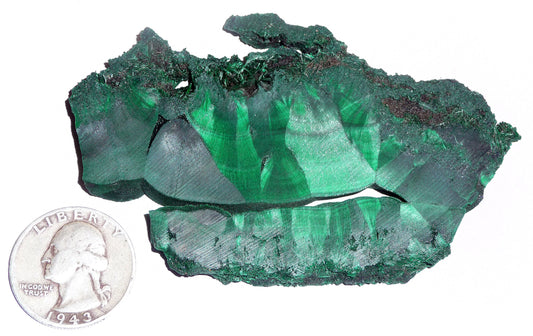 RARE! Satin Malachite slab #1