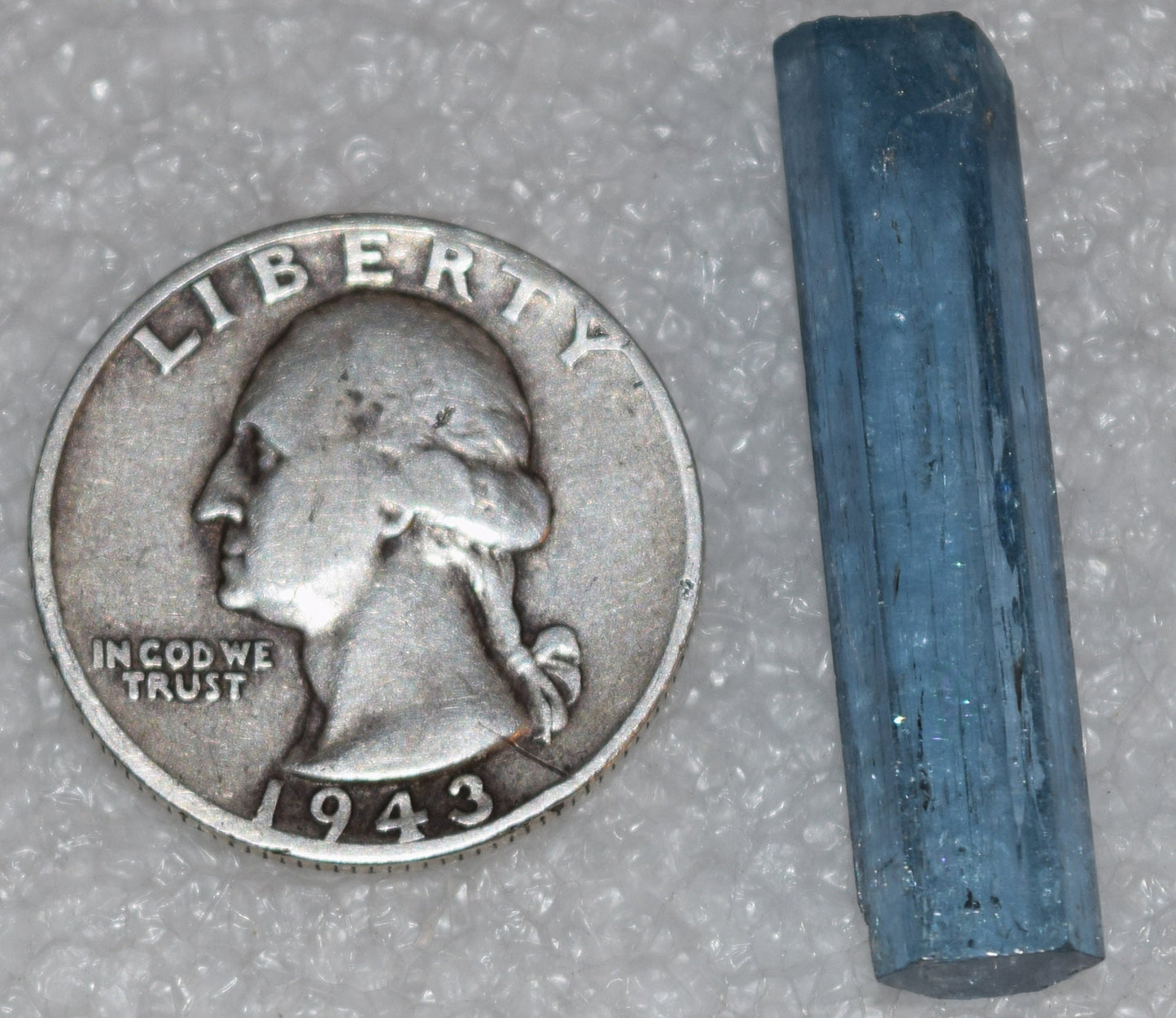 Santa Maria blue, Vietnamese Aquamarine crystal - nearly eye clean, nearly 20 carats!